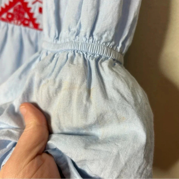 Crown & Ivy Cotton Embroidered Boho Style Blouse Size Medium - Picture 5 of 7